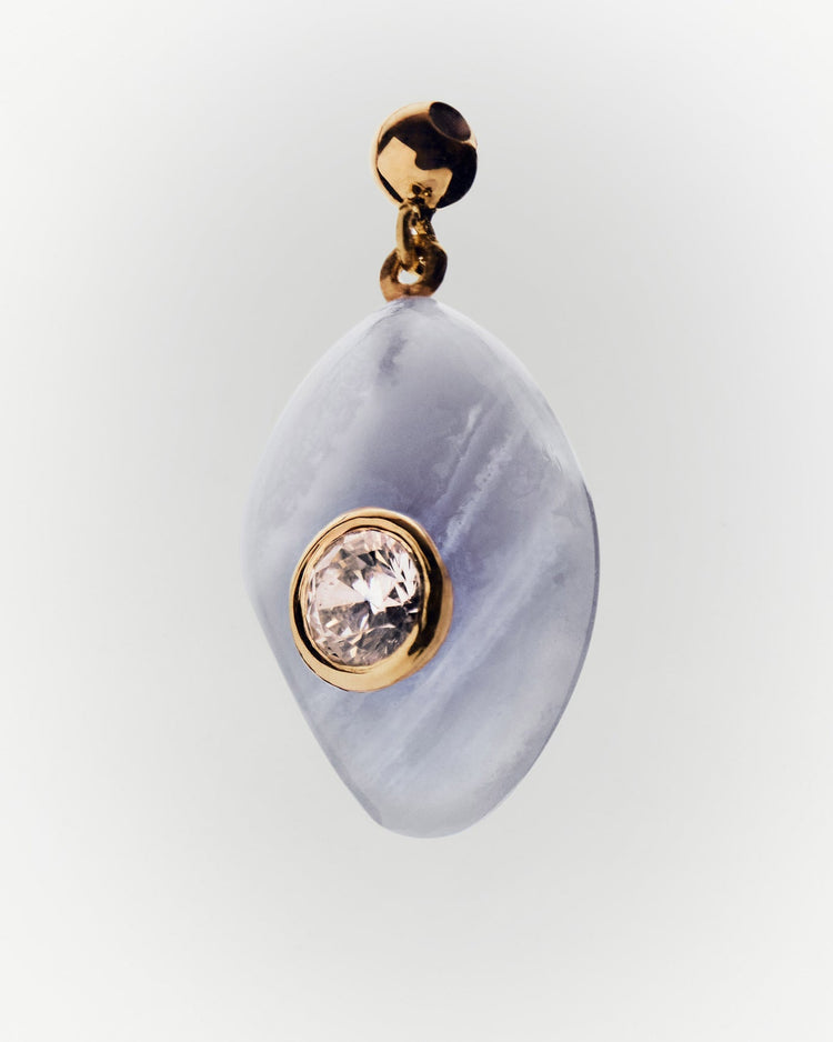 PDPAOLA Serenity Blue Agate Charm PDPAOLA Serenity Blue Agate Charm