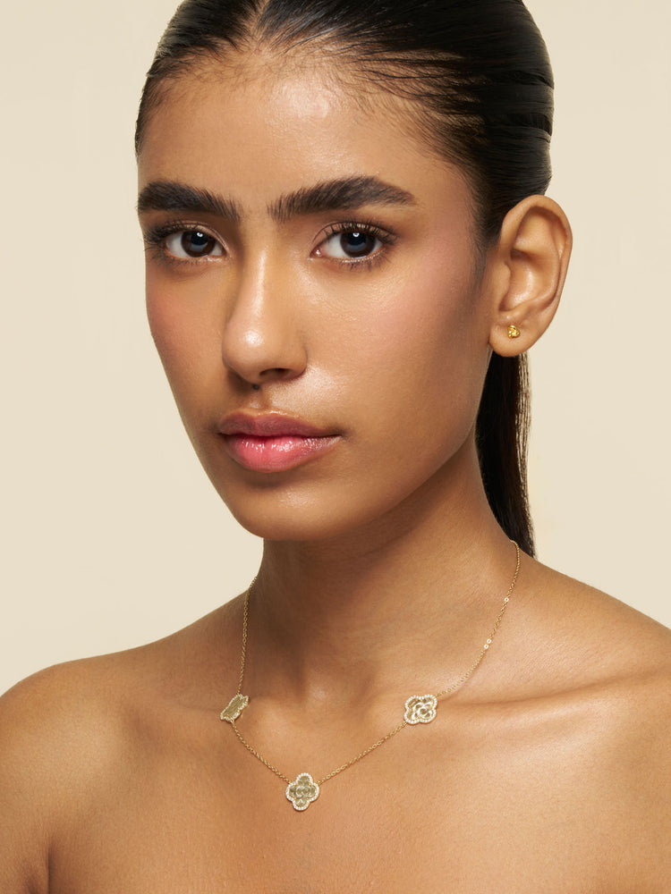 Velvet Clover Necklace
