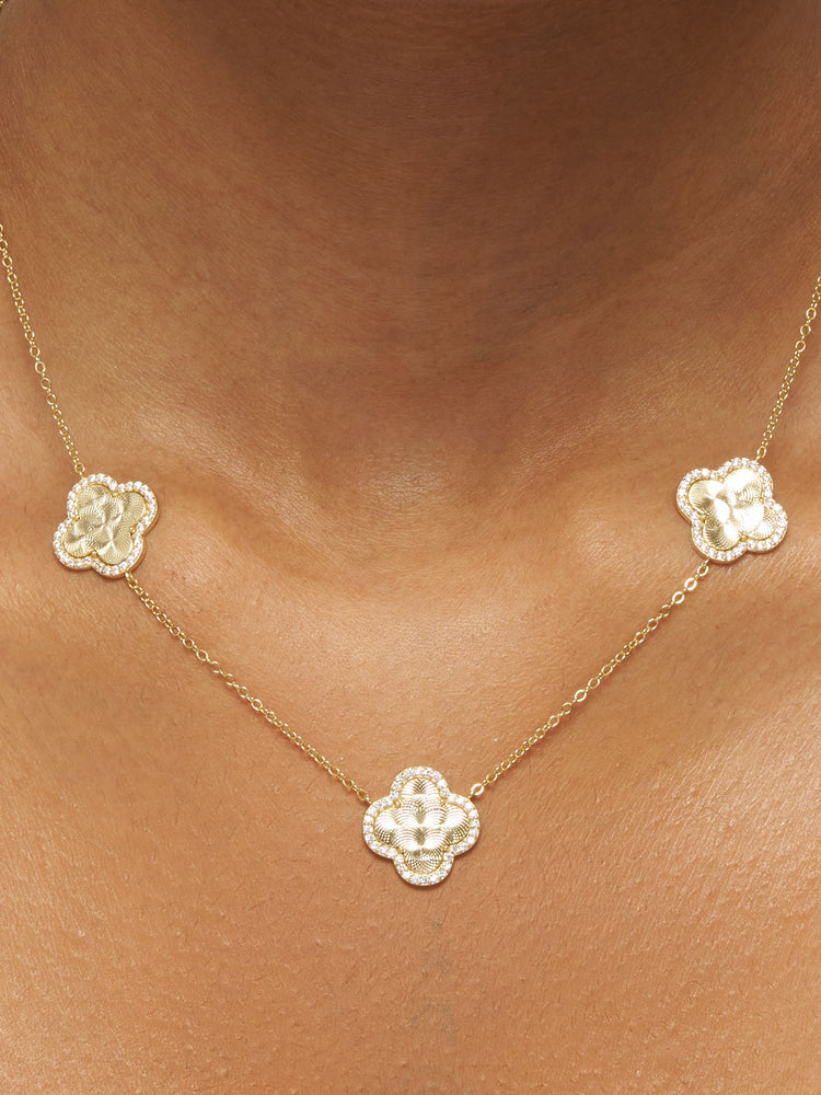 Velvet Clover Necklace