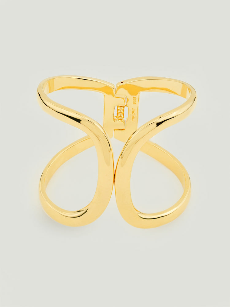 Solar Curve Cuff Bangle Gold Solar Curve Cuff Bangle Gold