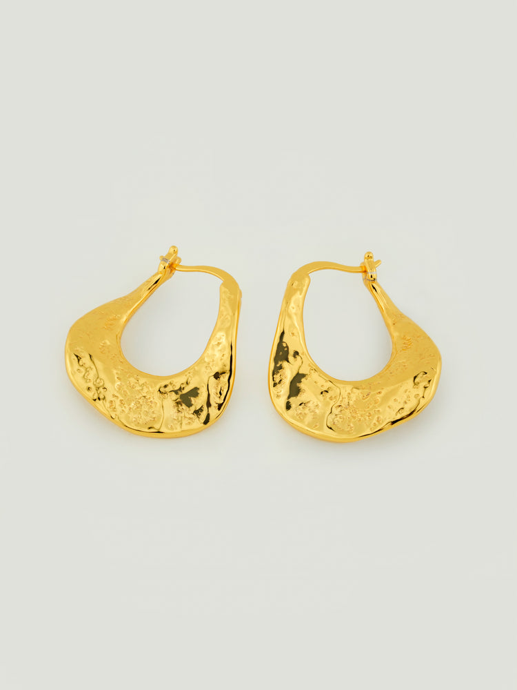 Crushed Hoop Earrings Crushed Hoop Earrings