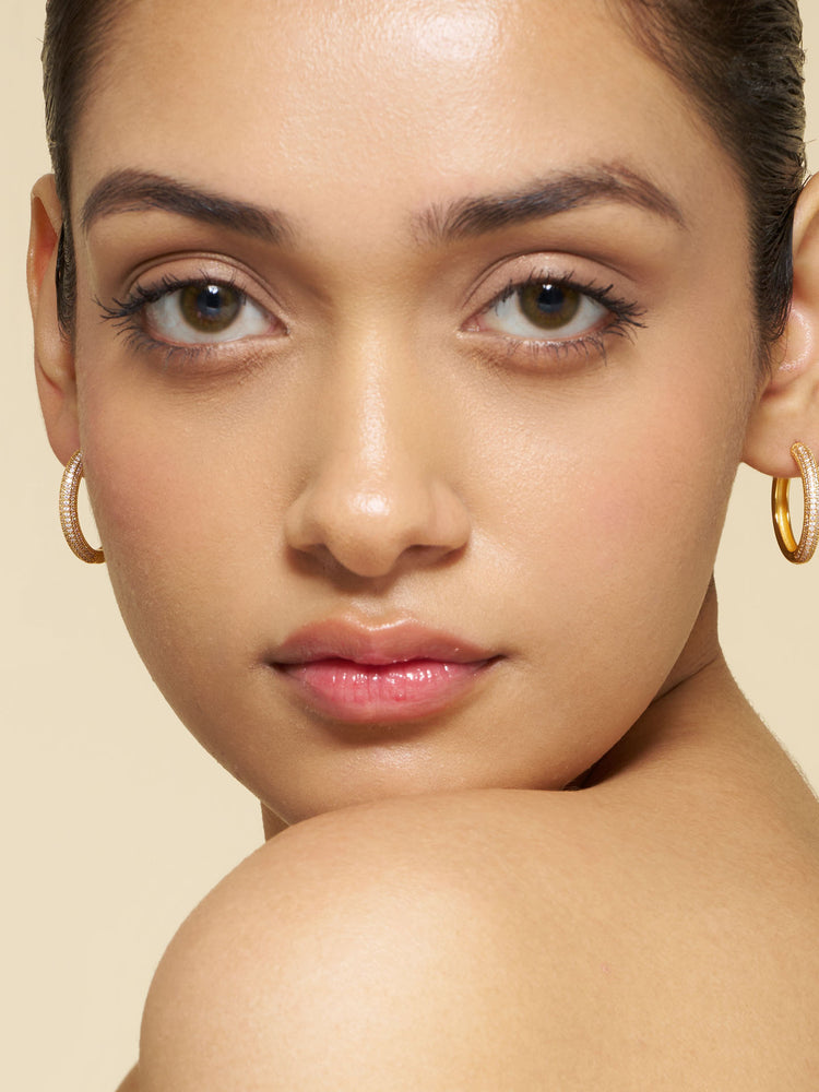 Pavé Hoop Earrings