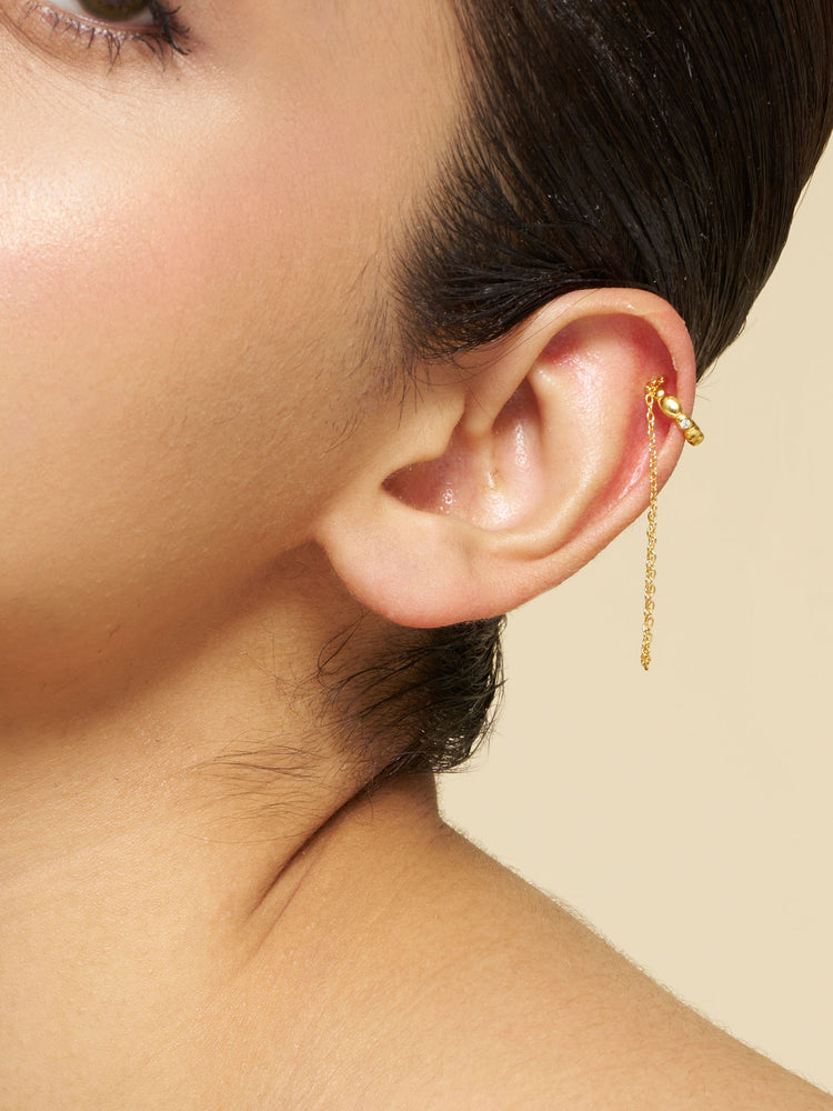 Twinkle Chain Cuff Earrings