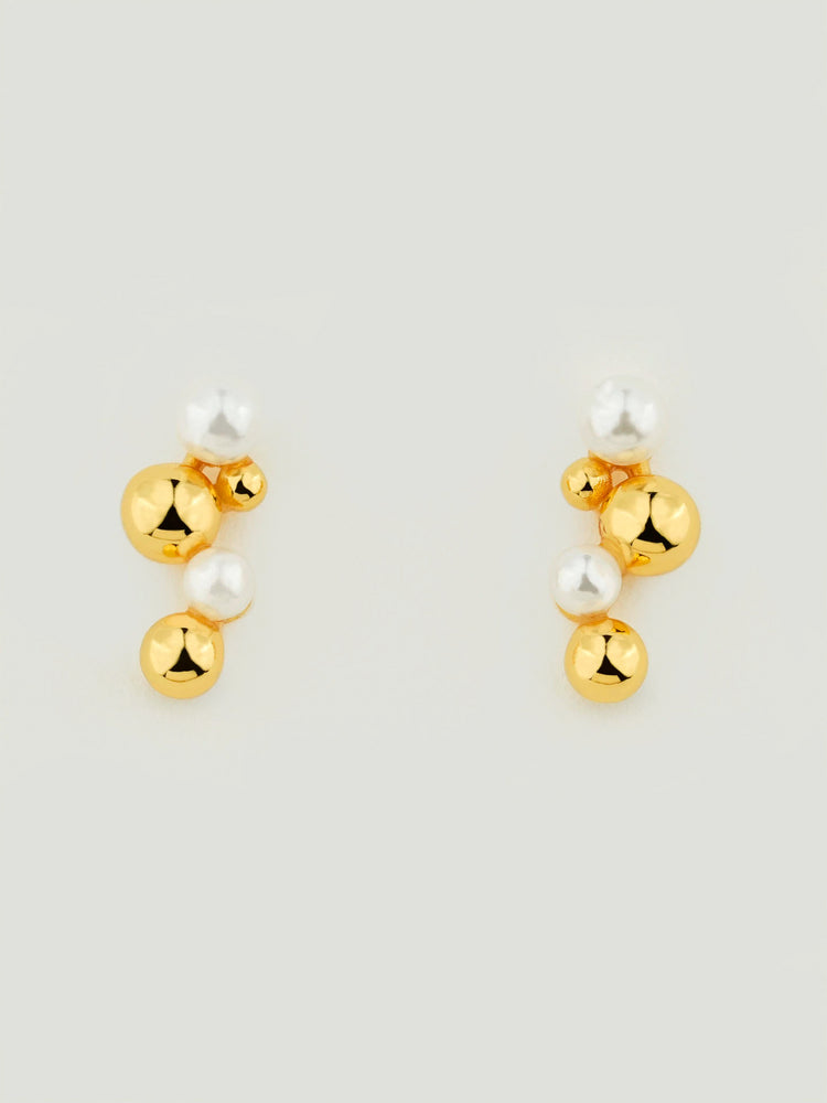 Pearl Bubble Cluster Stud Earrings Pearl Bubble Cluster Stud Earrings