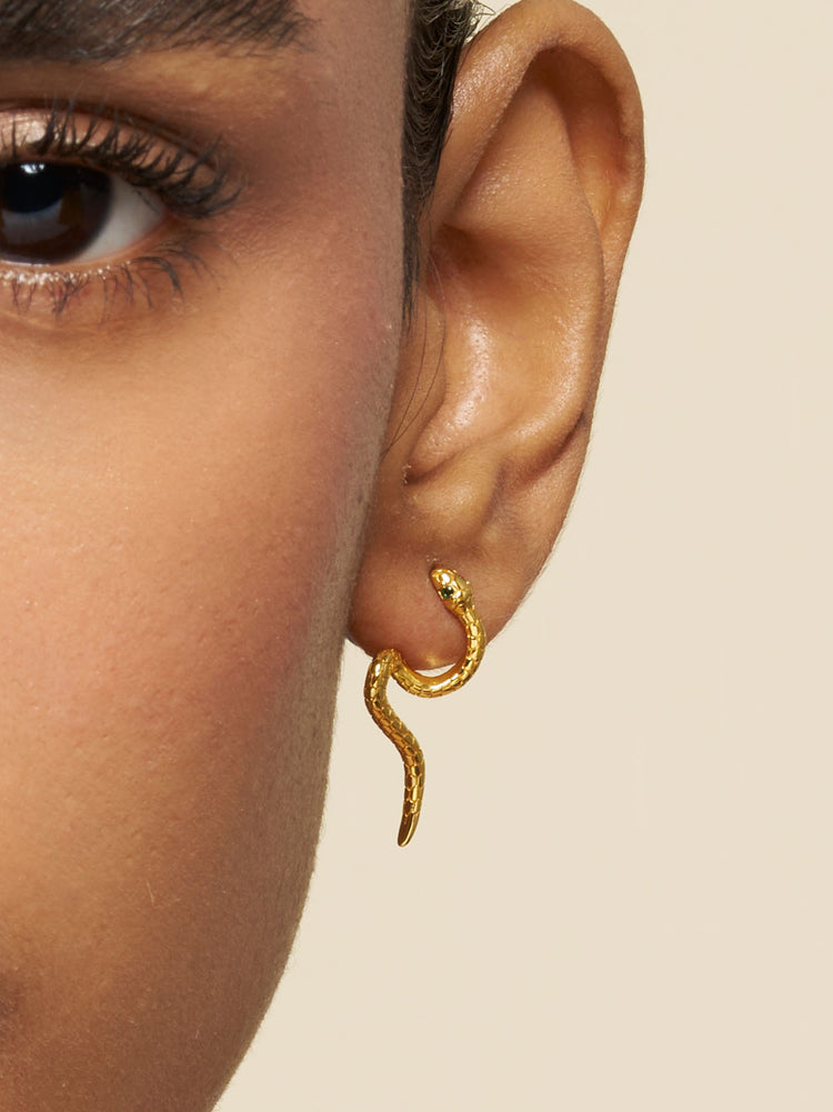 Serpent Strike Earrings & Pendant Necklace Set Serpent Strike Earrings & Pendant Necklace Set