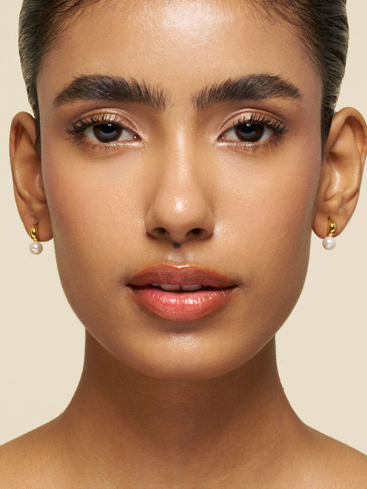 Lustre Teardrop Studs