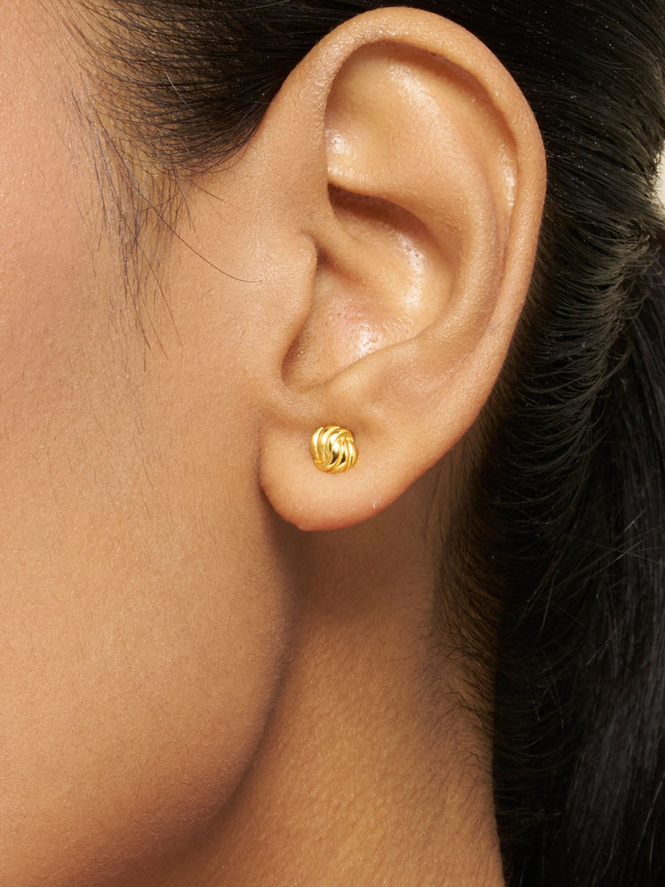 Mini Eternal Knot Stud Earrings