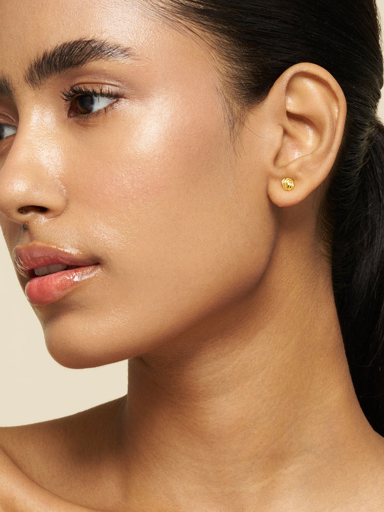 Mini Eternal Knot Stud Earrings