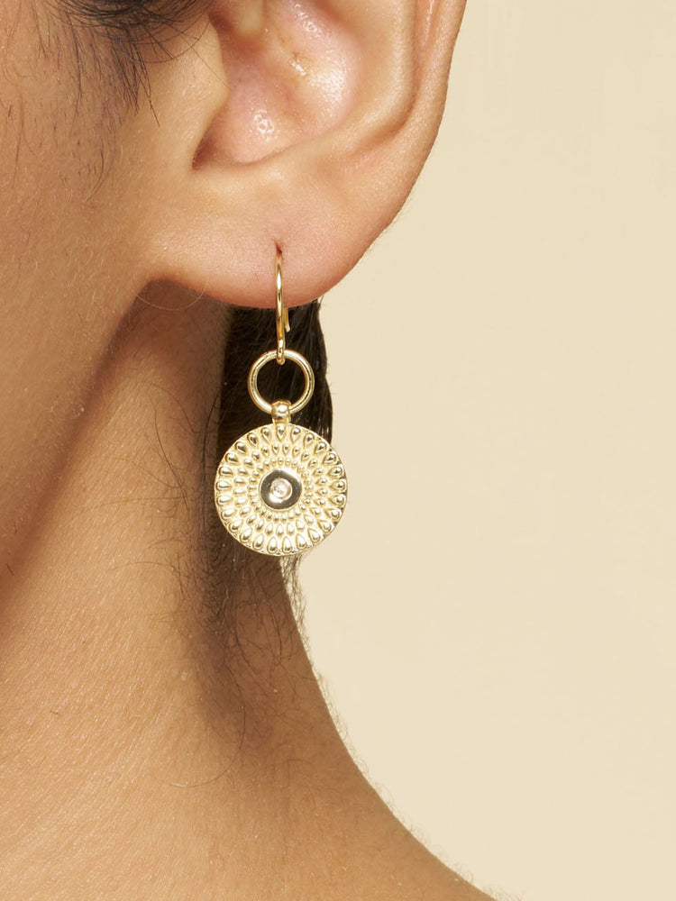 Solstice Disc Drop Earrings