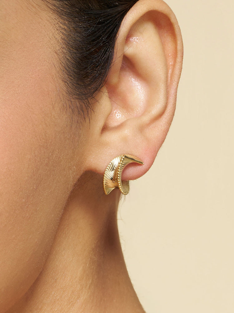 Solstice Swirl Stud Earrings