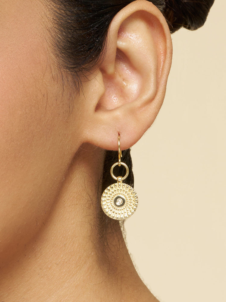 Solstice Disc Drop Earrings & Disc Necklace Set