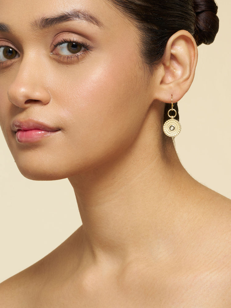 Solstice Disc Drop Earrings