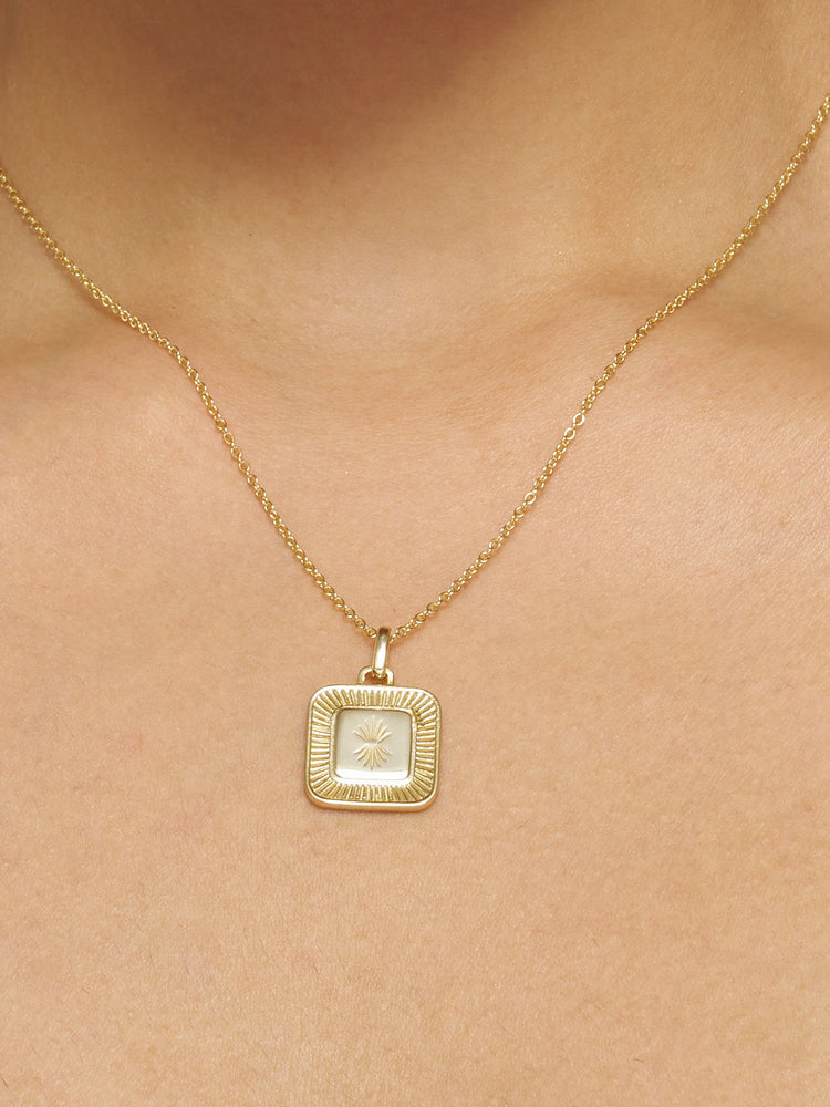 Golden Crown, Celestial Starburst & Golden Glyph Necklace Stack Golden Crown, Celestial Starburst & Golden Glyph Necklace Stack