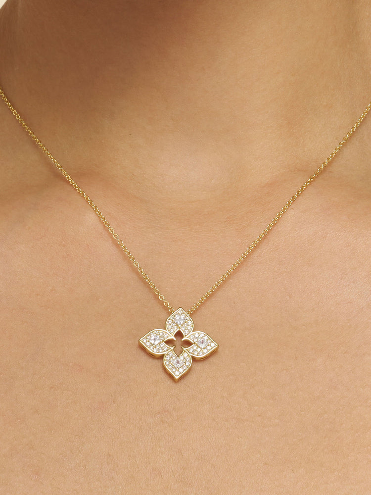 Lustre Clover & Radiant Chevron Necklace Stack
