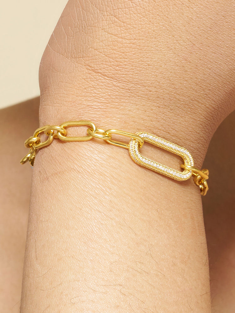 Luminous Link Statement Bracelet