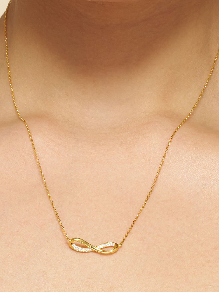 Eternal Glow Infinity Pendant Necklace