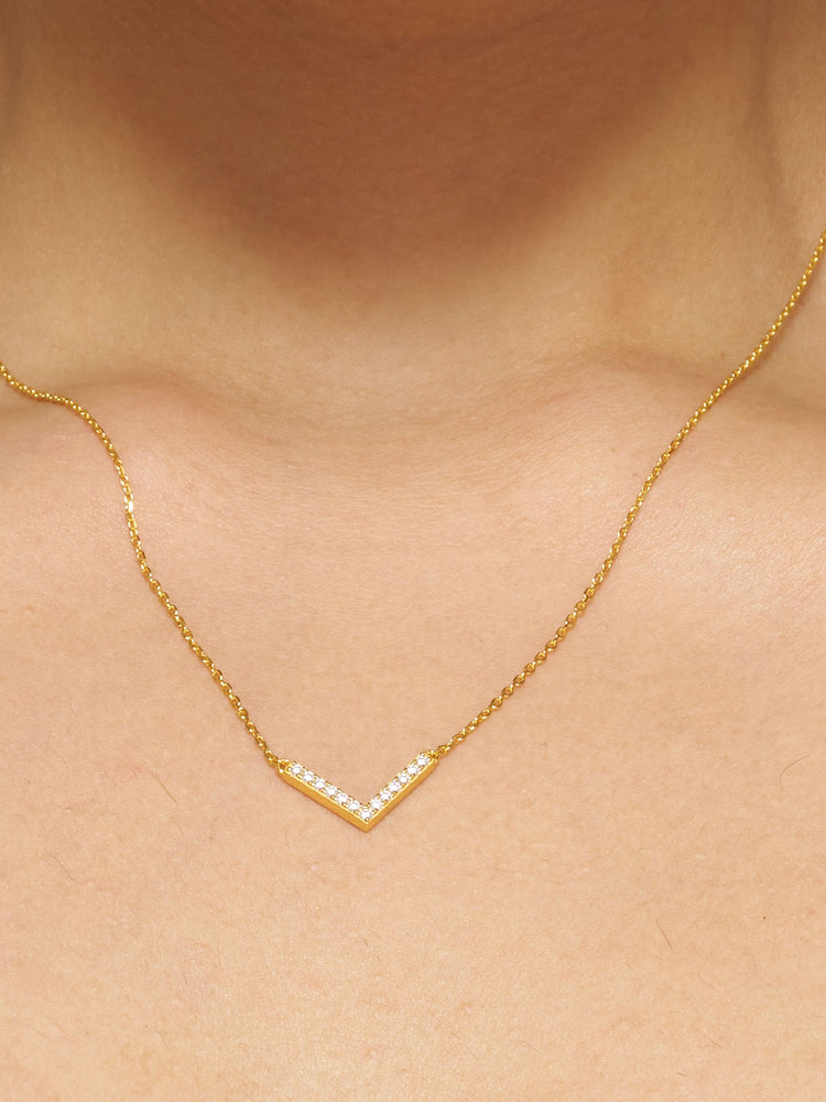 Lustre Clover & Radiant Chevron Necklace Stack