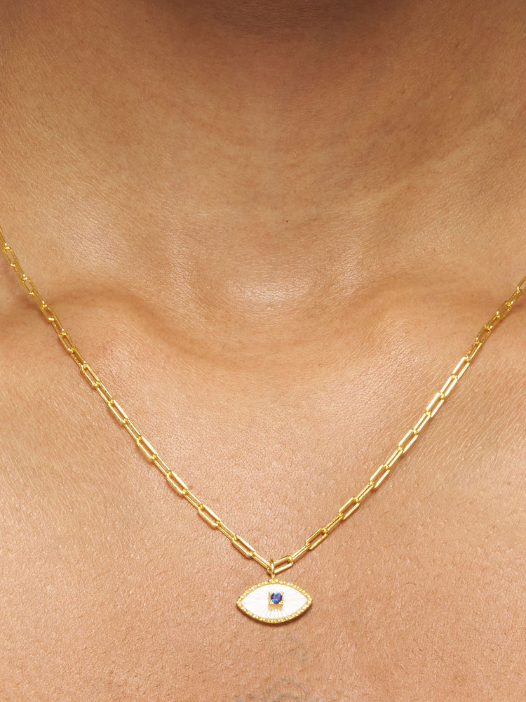 Evil Eye Earrings & Pendant Necklace Set