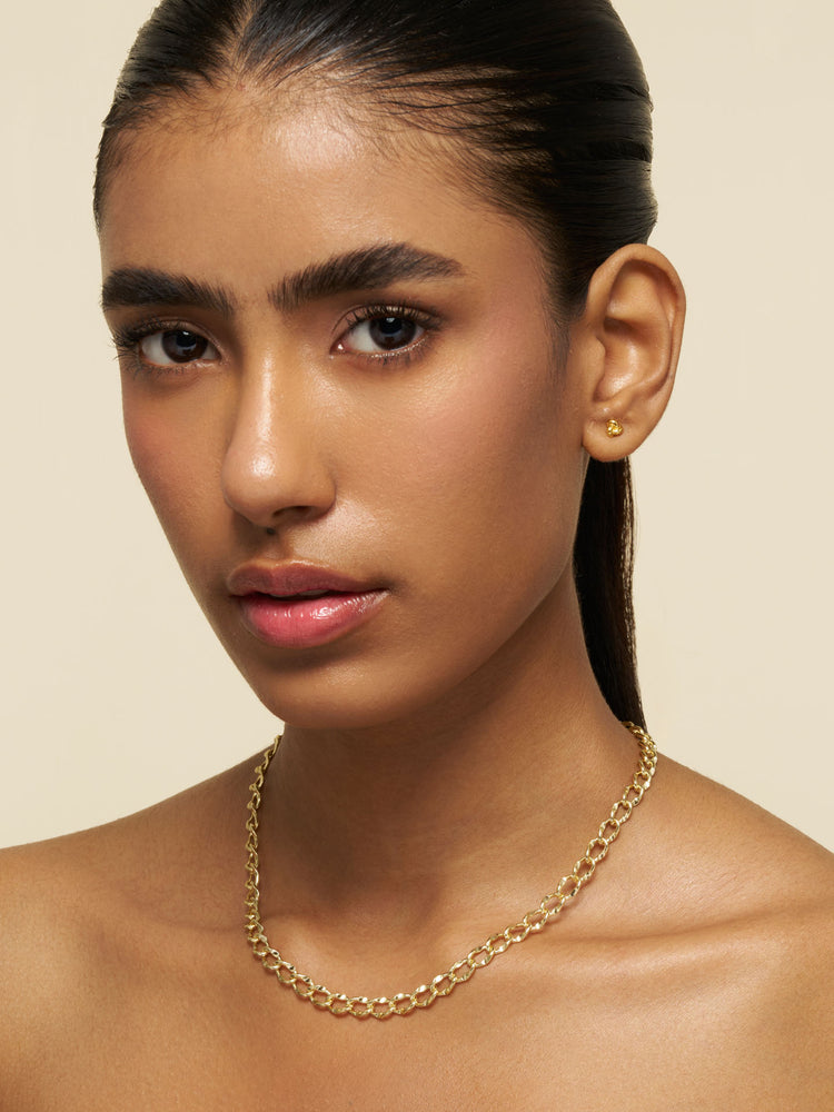Golden Link Chain Necklace