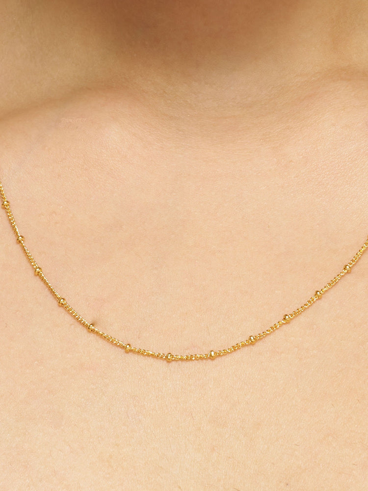 Golden Whisper Chain Necklace