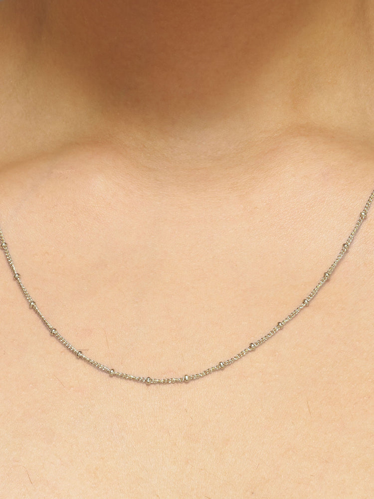 Silver Whisper Chain Necklace