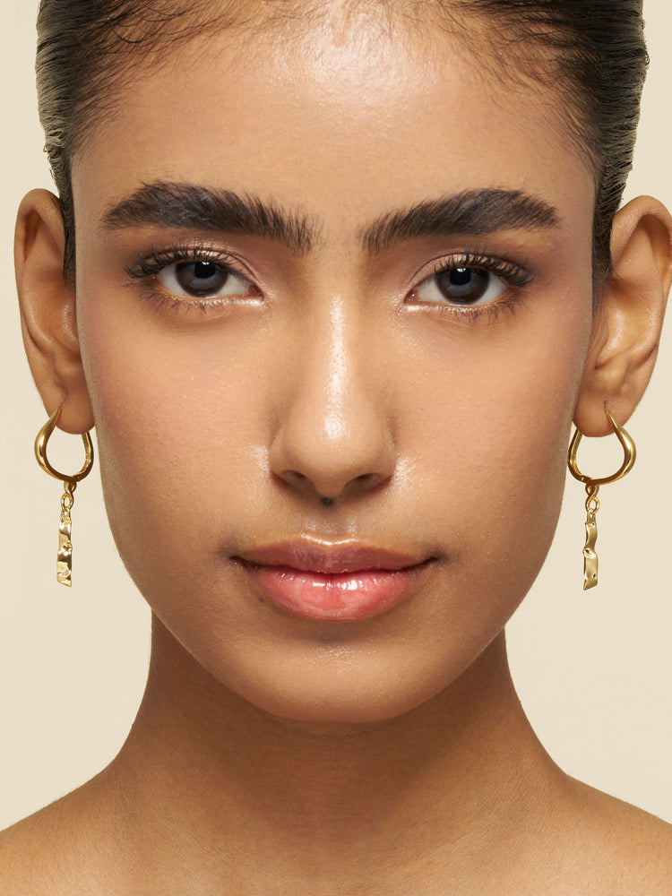 Molten Link Drop Earrings