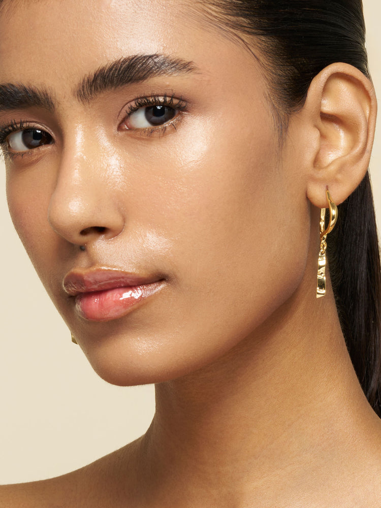 Molten Link Drop Earrings