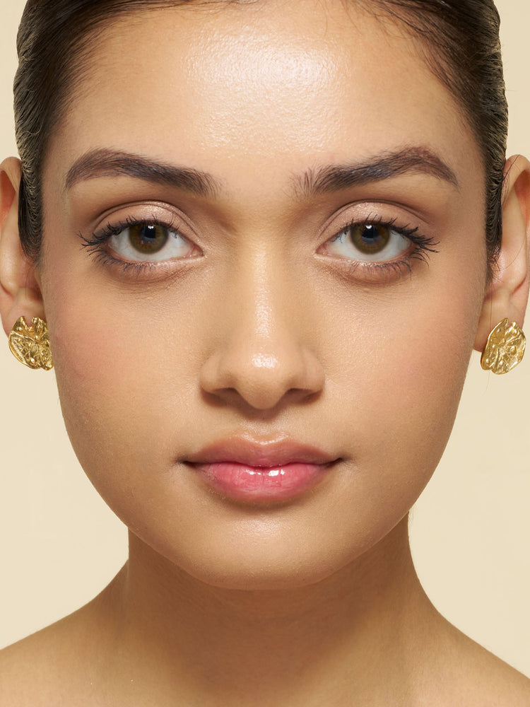 Lily Ancient Bloom Stud Earrings