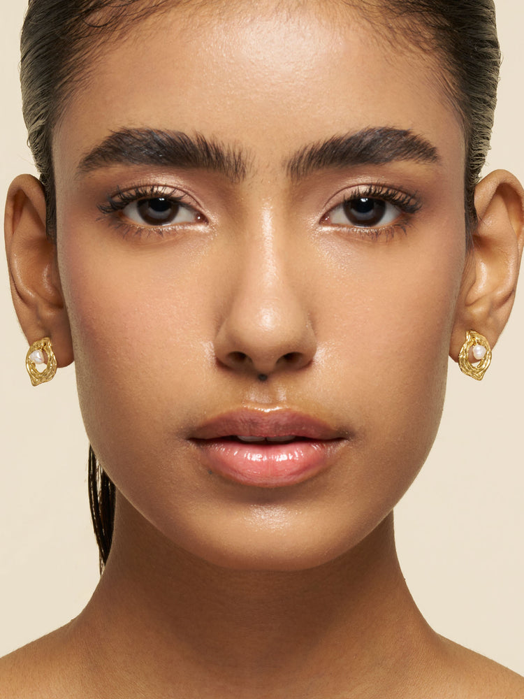 Oyster Pearl Dangle Earrings