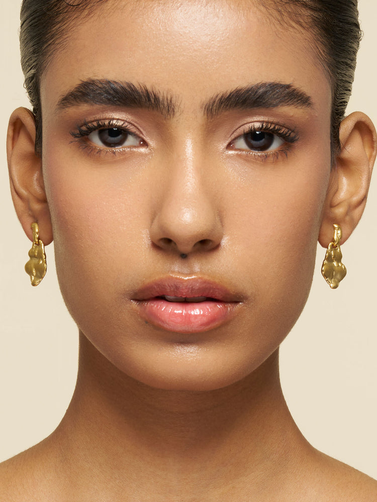 Golden Ember Drop Earrings