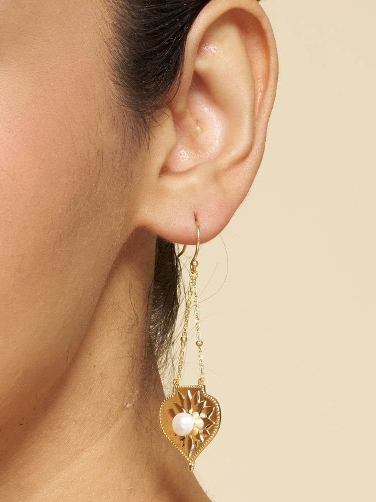 Celeste Pearl Drop Earrings
