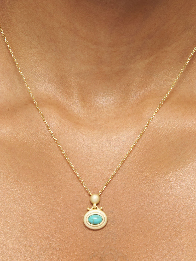 Azure Talisman & Dew Drop Necklace Stack