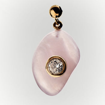 PDPAOLA Love Rose Quartz Charm