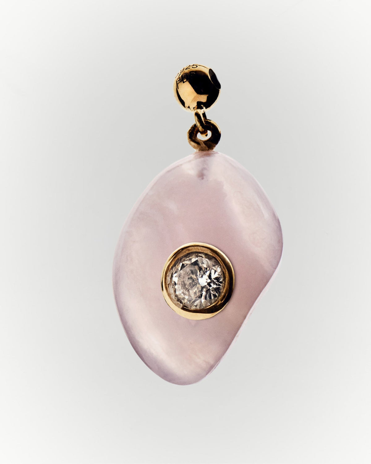 PDPAOLA Love Rose Quartz Charm