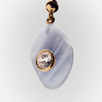 PDPAOLA Serenity Blue Agate Charm