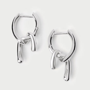PDPAOLA Mini Twist Hoops Silver