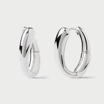 PDPAOLA Helix Hoop Earrings Silver