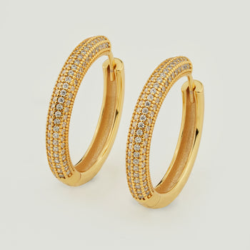 Pavé Hoop Earrings