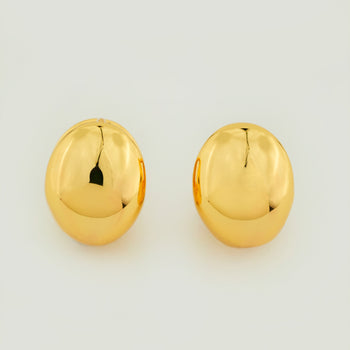 Dome Huggie Hoop Earrings