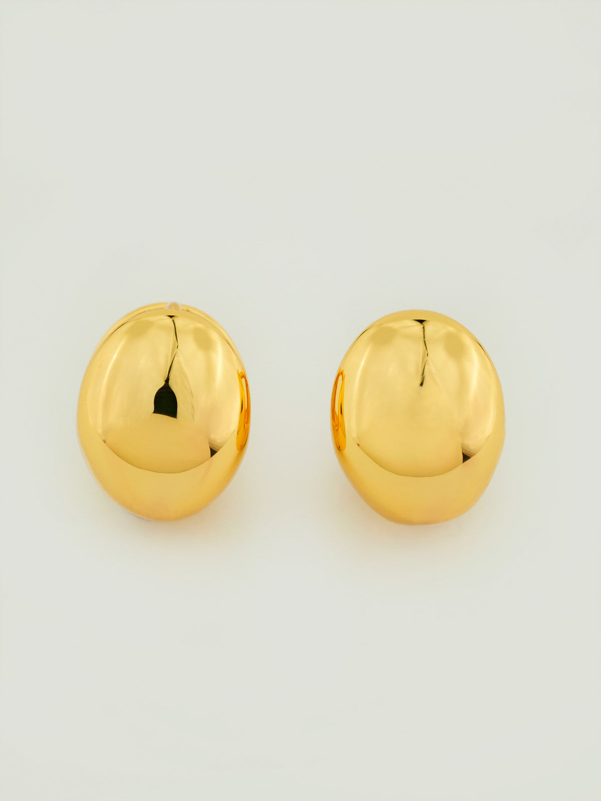 Dome Huggie Hoop Earrings