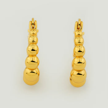 Beaded Mini Hoop Earrings