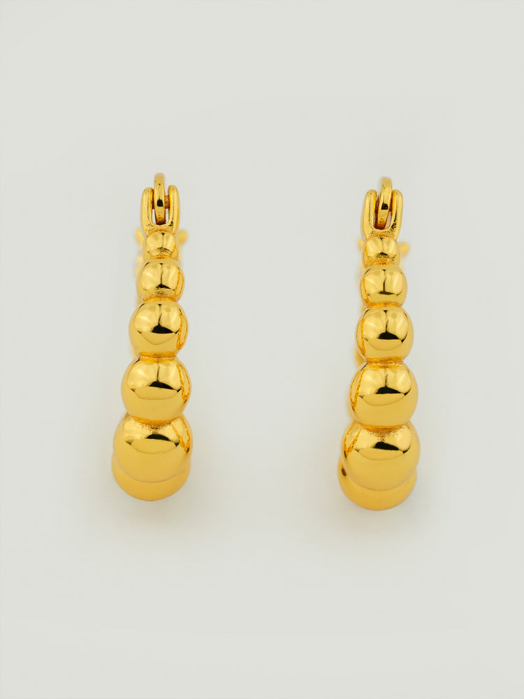 Beaded Mini Hoop Earrings