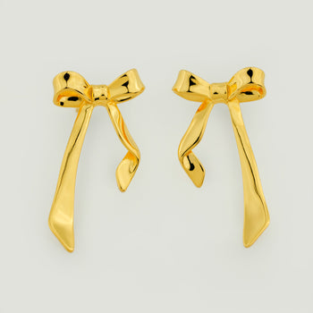 Elongated Bow Earrings