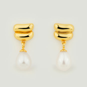 Contour Pearl Earrings