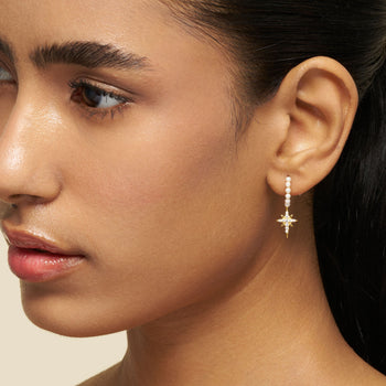 Celestial Pearl Earrings & Pendant Necklace Set