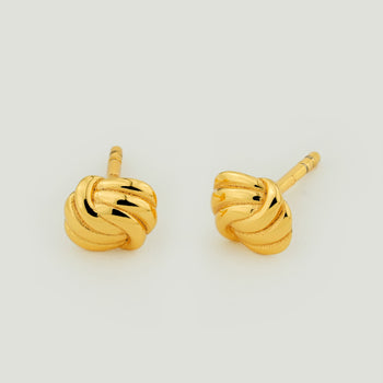 Mini Eternal Knot Stud Earrings