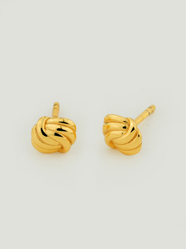 Mini Eternal Knot Stud Earrings