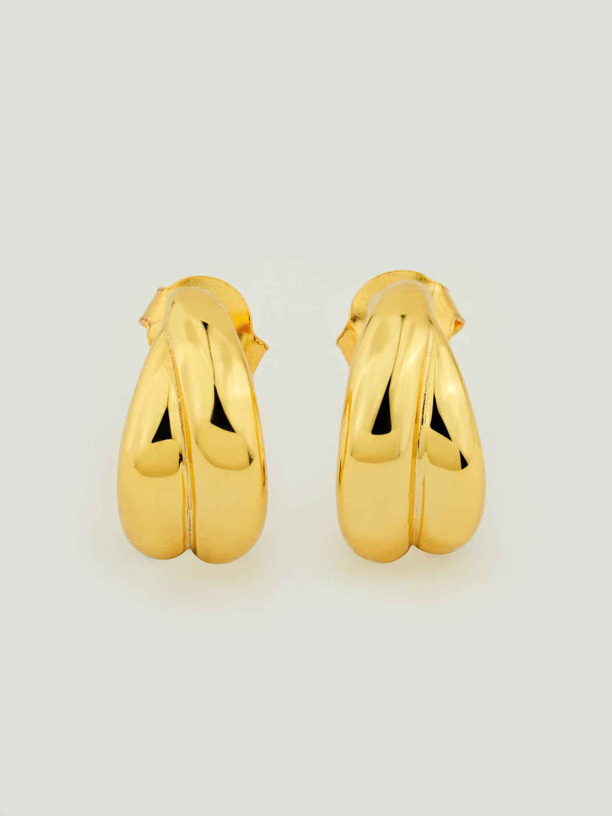 Overlap Hoop Earrings