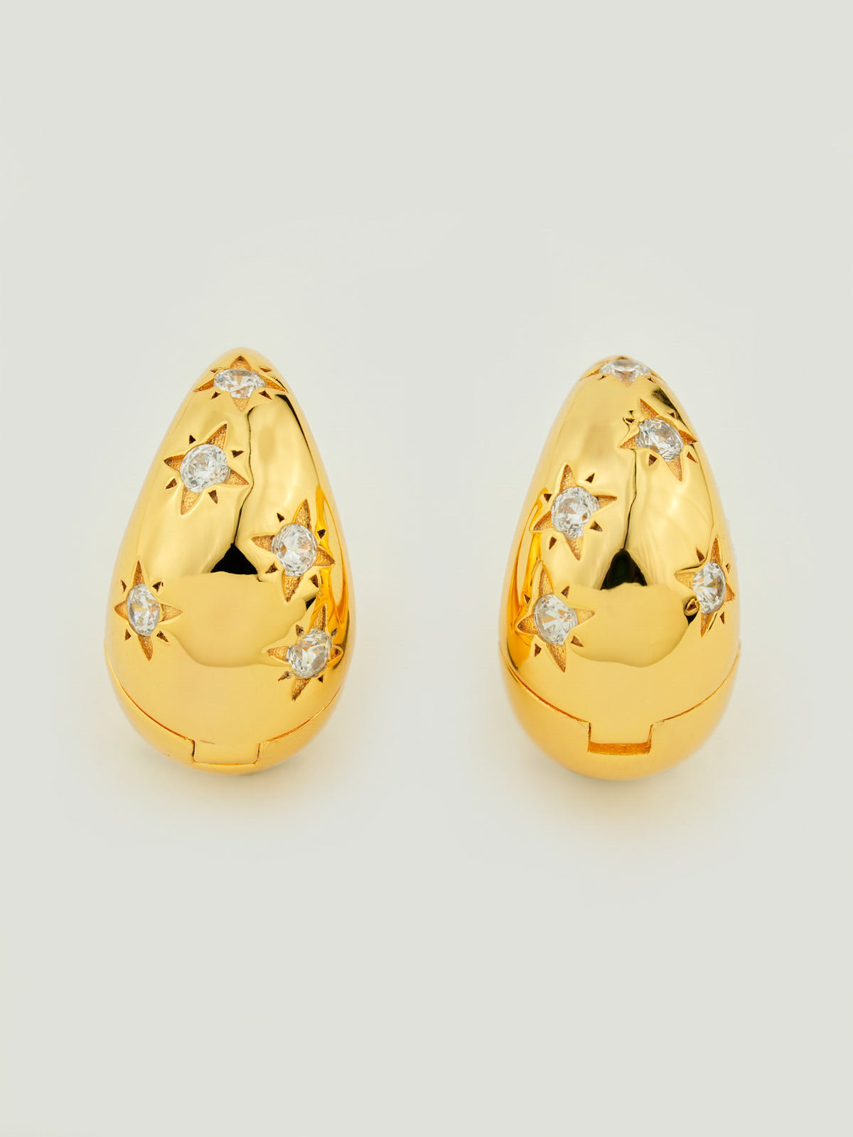 Twilight Teardrop Hoop Earrings