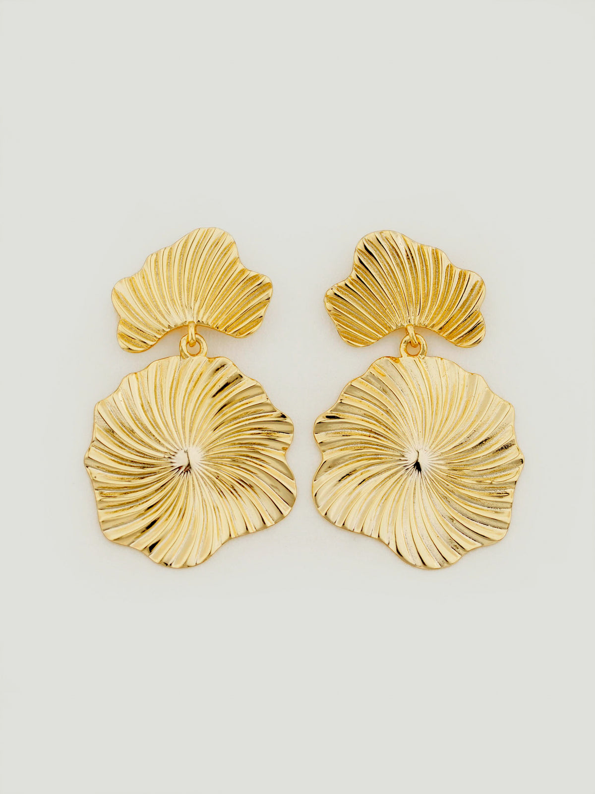 Double Bloom Dangle Earrings
